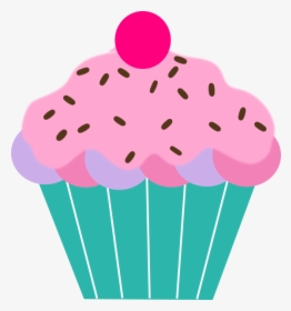 Pink Cupcake Svg Clip Arts - Cupcake Clipart, HD Png Download, Transparent PNG
