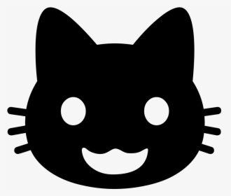 Transparent Cat Emoji Png - Black Cat Emoji Png, Png Download, Transparent PNG