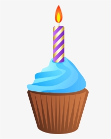 Muffin Birthday Cake Clip Art - Muffin Birthday Png, Transparent Png, Transparent PNG