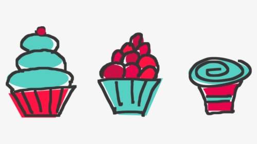 Mini Cupcake Clipart - Tiny Cupcake Clip Art, HD Png Download, Transparent PNG