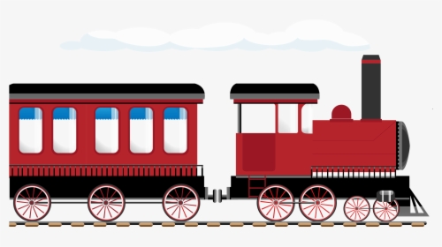 Train Rail Transport Steam Locomotive Illustration - Steam Train Illustration, HD Png Download, Transparent PNG