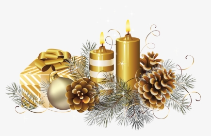 Christmas Candle S Png Image - Christmas Candle Decoration Png, Transparent Png, Transparent PNG