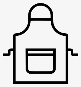 Apron - Black And White Apron Icon, HD Png Download, Transparent PNG
