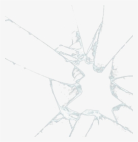 Cracked Drawing Glass - Sketch, HD Png Download, Transparent PNG