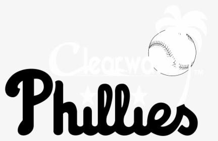 Clearwater Phillies Logo Black And White - Philadelphia Phillies, HD Png Download, Transparent PNG