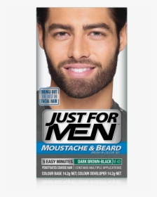 Just For Men Moustache, Beard & Sideburns Dark Brown - Dark Brown V Beard, HD Png Download, Transparent PNG