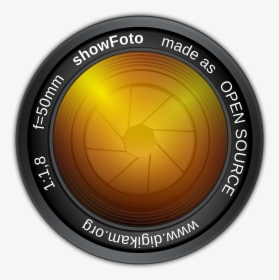 Transparent Camera Lens Icon Png - Digikam Icon, Png Download, Transparent PNG