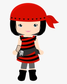Cute Girl Pirate Clipart, HD Png Download, Transparent PNG