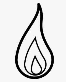 Tribal Flame Drawings Easy Blue Candle Free Drawing - Flame Clipart Black And White, HD Png Download, Transparent PNG