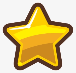 Gold Medal Star Cartoon Drawing - Clipart Star, HD Png Download, Transparent PNG
