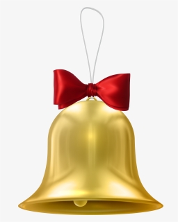 Christmas Gold Bell Transparent Png Clip Art - Christmas Bells In Silver Colour, Png Download, Transparent PNG