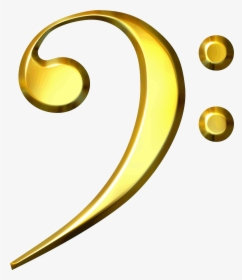 Download Gold Bass Clef Clipart Clef Stock Photography - Golden Bass Clef, HD Png Download, Transparent PNG