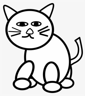 Clip Art Black And White Cat, HD Png Download, Transparent PNG