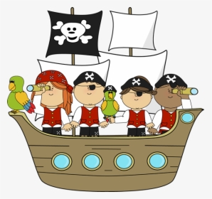 Pirates On Pirates On Pirate - Pirate Ship And Pirates, HD Png Download, Transparent PNG