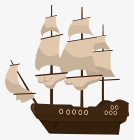 Pirate Ship Cartoon 1, Buy Clip Art - Pirate Boat Clip Art, HD Png Download, Transparent PNG