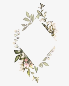 Clip Art Silver Eucalyptus - Flower Frame Transparent Background, HD Png Download, Transparent PNG