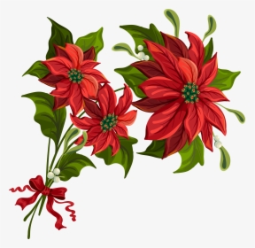 Transparent Christmas Png Poinsettia Clipart - Flower Related To Christmas, Png Download, Transparent PNG