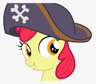 Apple Bloom W Pirate Hat By Frownfactory - My Little Pony Apple Bloom Pirate, HD Png Download, Transparent PNG