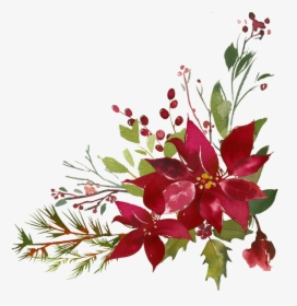Bouquet Png Pinterest Poinsettia - Transparent Burgundy Flowers, Png Download, Transparent PNG
