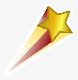 Red Gold Shooting Star - Shooting Star No Background, HD Png Download, Transparent PNG