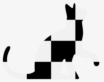 Cat Boston Terrier Kitten Computer Icons - Checkered Cat, HD Png Download, Transparent PNG
