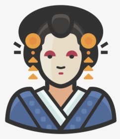 Traditional Japanese Woman Icon - Traditional Japanese Music Icon, HD Png Download, Transparent PNG
