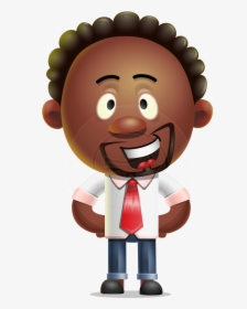 Cute African American Man Cartoon 3d Vector Character - African American Man Cartoon, HD Png Download, Transparent PNG