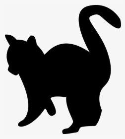 Kitten, Silhouette, Cat, Black, White, Pet - Gato Preto E Branco Png, Transparent Png, Transparent PNG