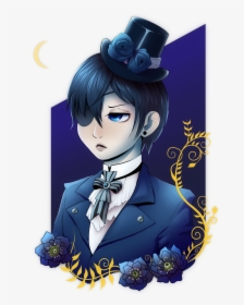 Ciel Phantomhive Kuroshitsuji Black Butler Moonmotif - Cartoon, HD Png Download, Transparent PNG