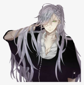 Transparent Black Butler Png - Anime Guys With Long Silver Hair, Png Download, Transparent PNG