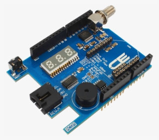 Key Fob Receiver Arduino Uno Led Display Xbee I2c Shield - Arduino Uno I2c Shield, HD Png Download, Transparent PNG