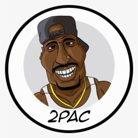 Banner Library Download Aaliyah Drawing 2pac - 2pac Caricature, HD Png Download, Transparent PNG