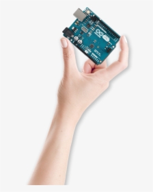 Arduino Uno In Hand, HD Png Download, Transparent PNG