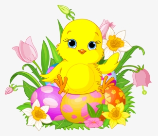 Chick Celebrating Easter - Free Clip Art Easter, HD Png Download, Transparent PNG