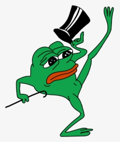 Sad Pepe Dancing - Top Hat Pepe, HD Png Download, Transparent PNG