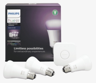 Philips Hue Starter Kit E27, HD Png Download, Transparent PNG