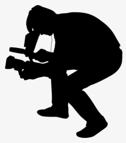 Camera Operator Shot Television - Child Running Silhouette Free, HD Png Download, Transparent PNG