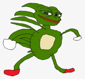 Pepe The Frog Png - Pepe The Frog Sanic, Transparent Png, Transparent PNG