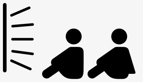 Couple Of Brothers Sitting Watching Tv Comments - Watching Tv Silhouette Png, Transparent Png, Transparent PNG