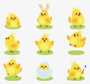 Easter Chick Cute Icons - Cartoon, HD Png Download, Transparent PNG