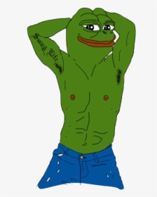 Pepe Drawing Rare Huge Freebie Download For Powerpoint - Pepe The Frog Naked, HD Png Download, Transparent PNG