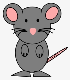 Cute Cartoon Rat - Mouse Clipart, HD Png Download, Transparent PNG