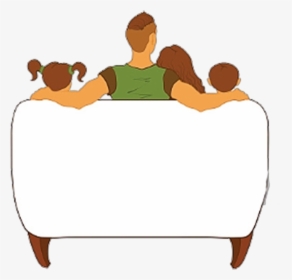 Graphic Freeuse Download Television Family Cartoon - Sitting, HD Png Download, Transparent PNG