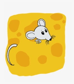 Rat, Mouse, Cheese, Animal, Mammal, Rodent, Cartoon - Transparent Background Mouse And Cheese Cartoon Png, Png Download, Transparent PNG