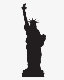 Statue Of Liberty Silhouette Png - Statue Of Liberty, Transparent Png, Transparent PNG