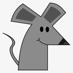 Smiling Cartoon Mouse Medium - Cute Simple Cartoon Mouse, HD Png Download, Transparent PNG