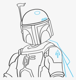 How To Draw Boba Fett - Draw Boba Fett, HD Png Download, Transparent PNG