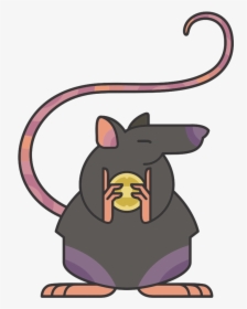 Stylized Cartoon Rat, HD Png Download, Transparent PNG