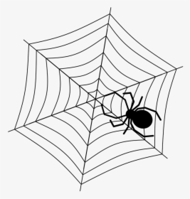 Spider, Web, Halloween, Spiderweb, Cobweb, Net, Tattoo - Spider Web Halloween Vector, HD Png Download, Transparent PNG