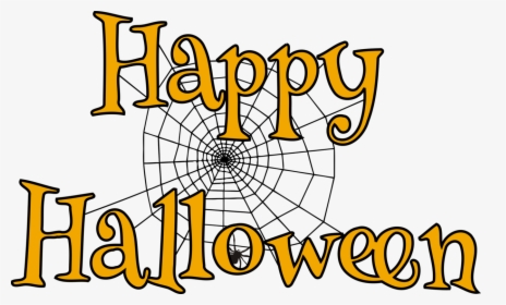 Transparent Happy Halloween Png - Halloween Spider Web Clipart, Png Download, Transparent PNG